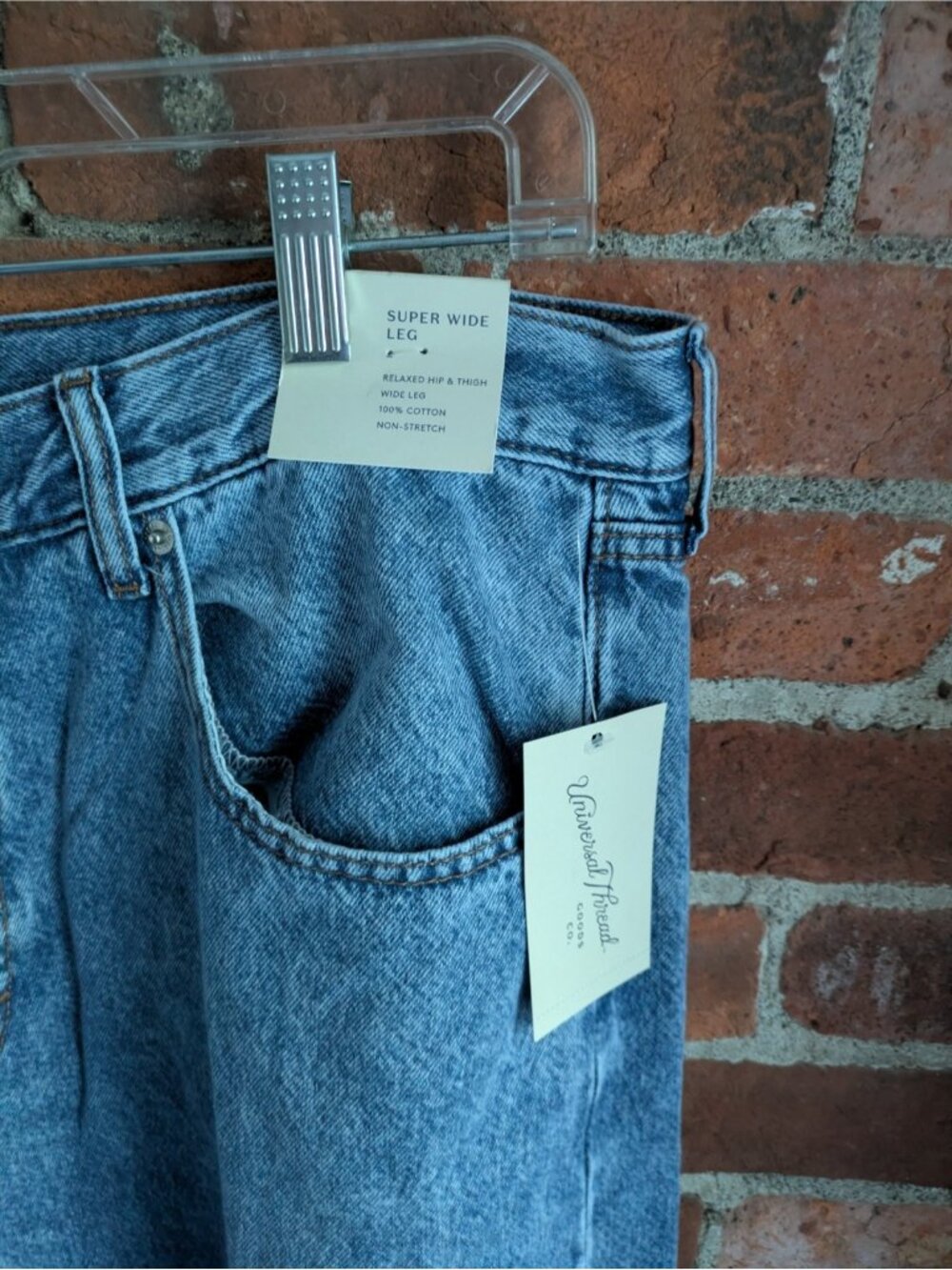 Universal Thread Goods Ladies Size 16 Super Wide Leg Jeans NWT New Plus Size - Picture 2 of 4